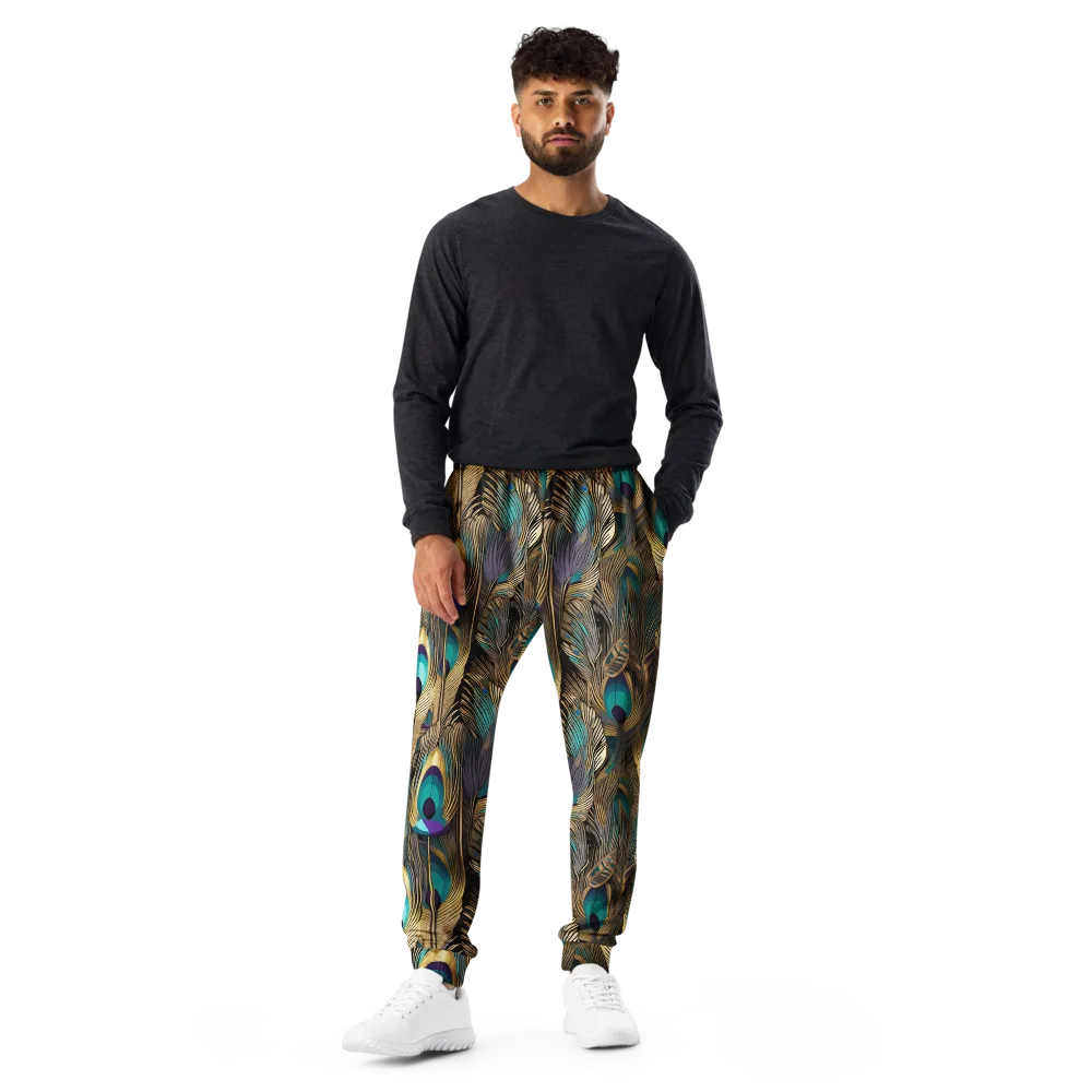 Gilded Plumes on Men's Joggers — Front