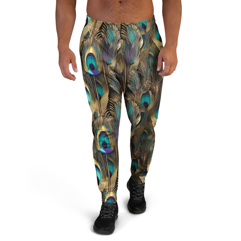 Gilded Plumes on Men's Joggers — Front
