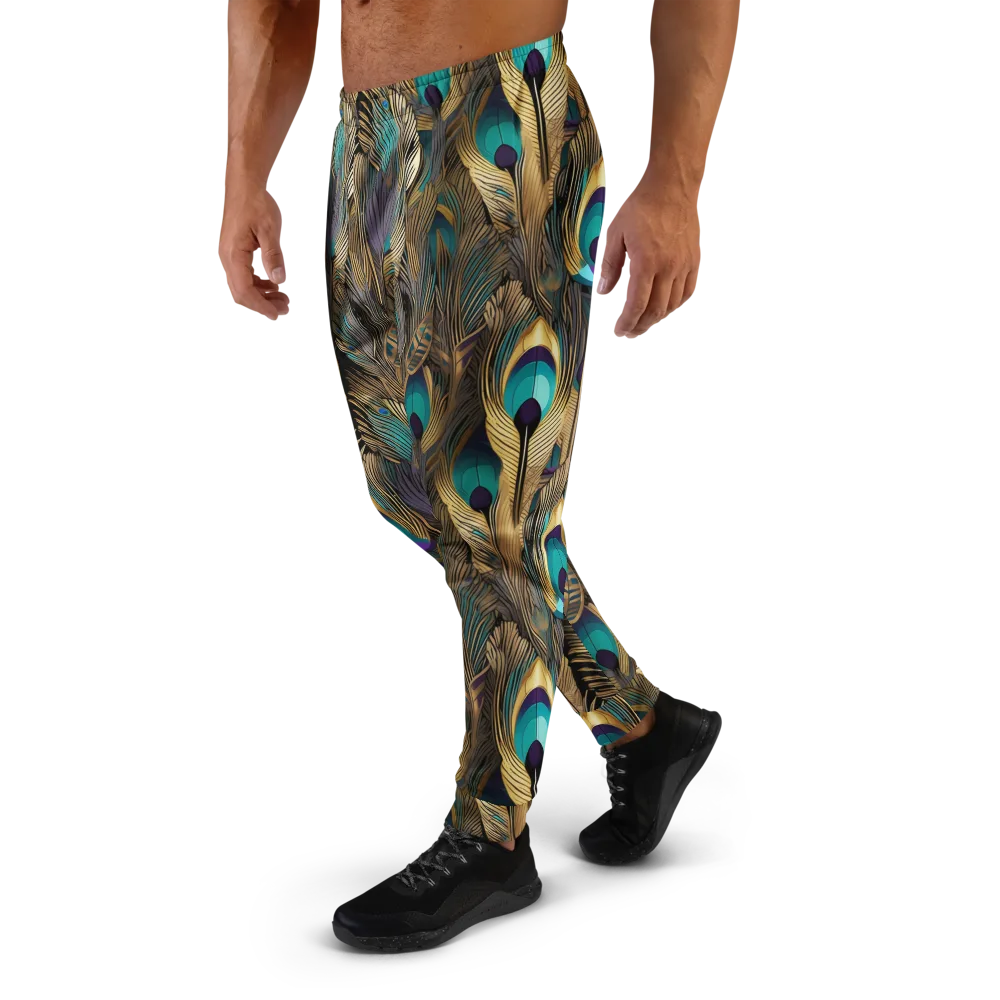Gilded Plumes on Men's Joggers — Left