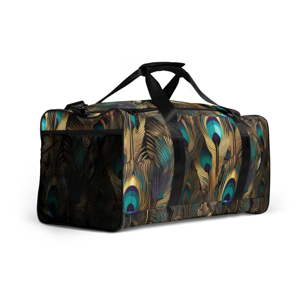 Gilded Plumes on Duffle Bag — Right Front