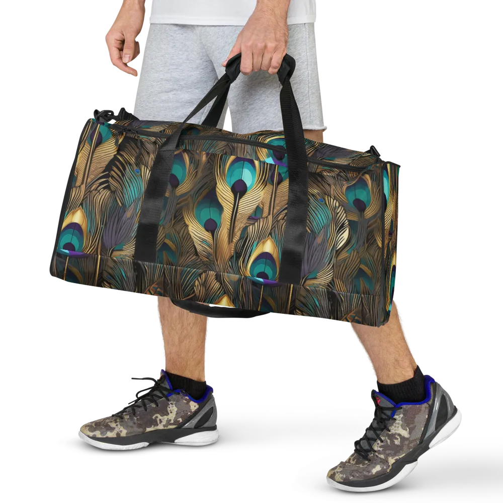 Gilded Plumes on Duffle Bag — Front