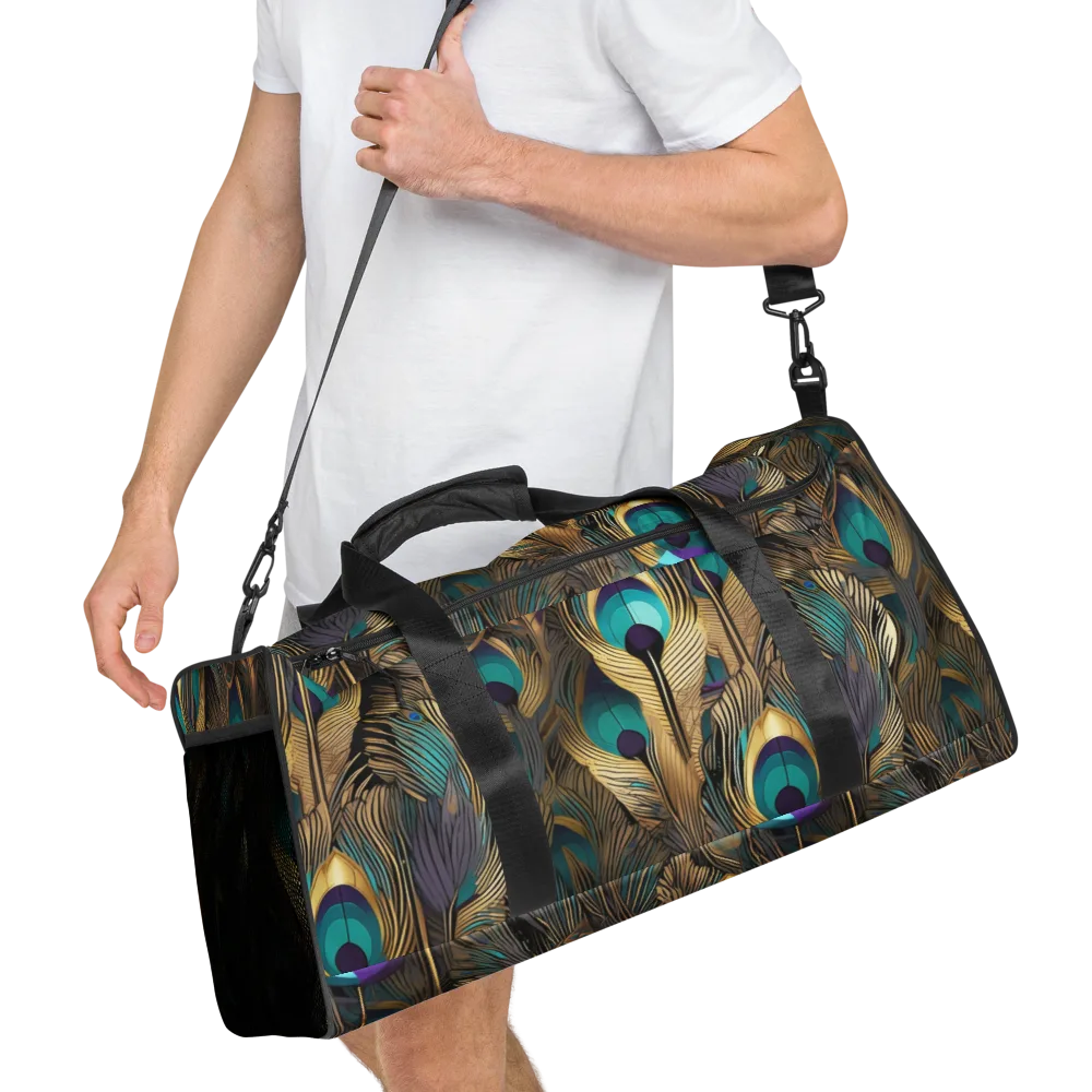 Gilded Plumes on Duffle Bag — Right Front