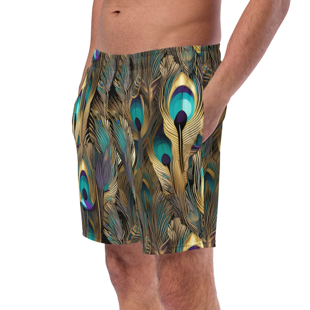 Gilded Plumes on Swim Trunks — Left Front