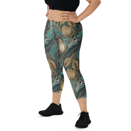 Mosaic Canopy on a Capri Leggings