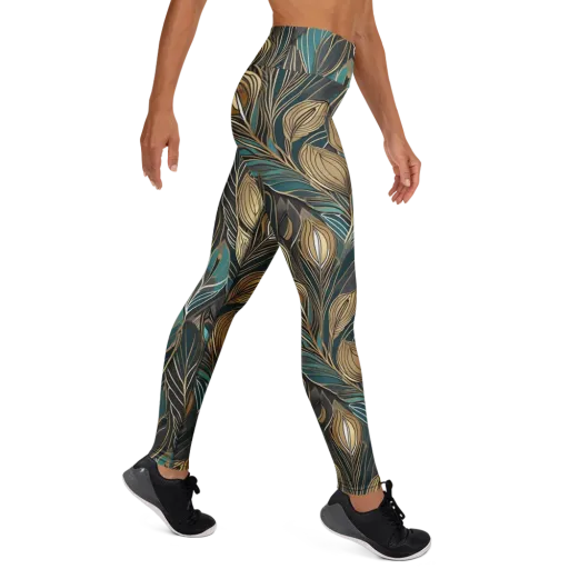 Mosaic Canopy on a Yoga Leggings