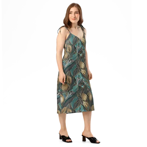 Mosaic Canopy on a Slip Dress
