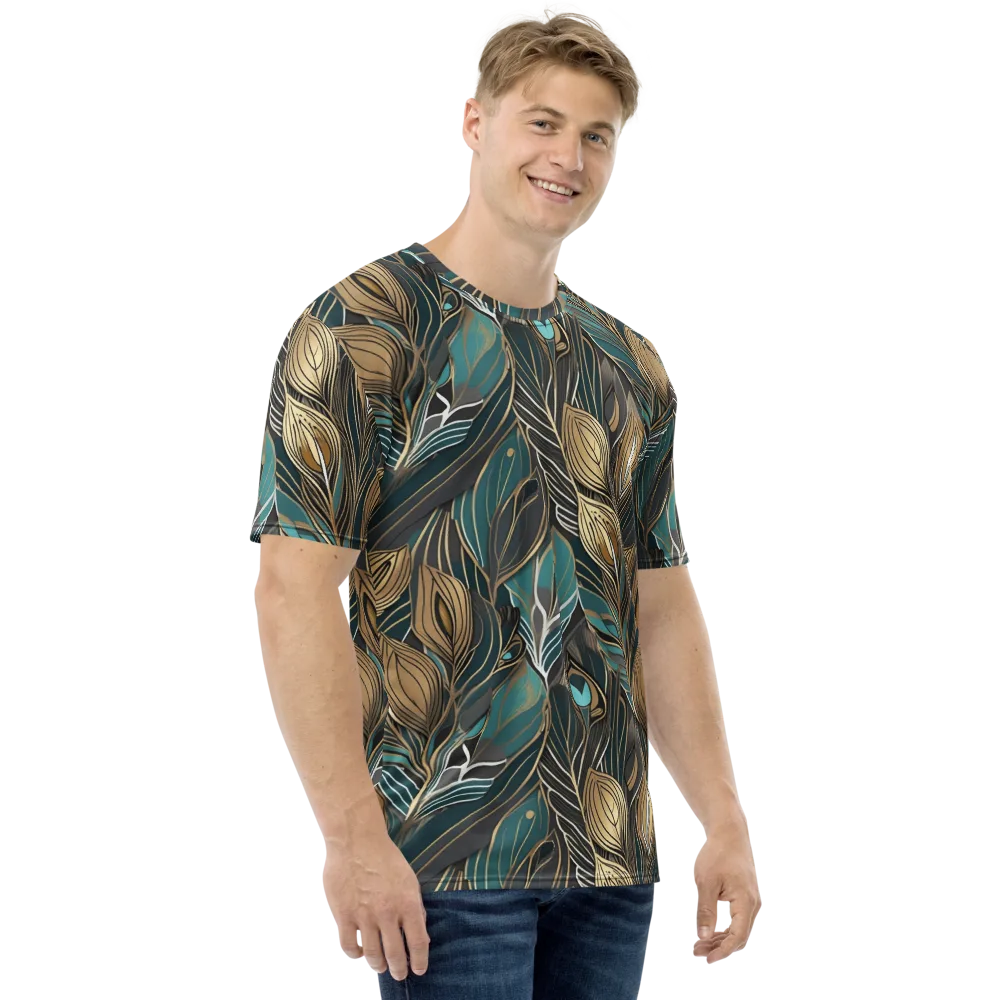 Mosaic Canopy on Men's Crew Neck T-Shirt — Right