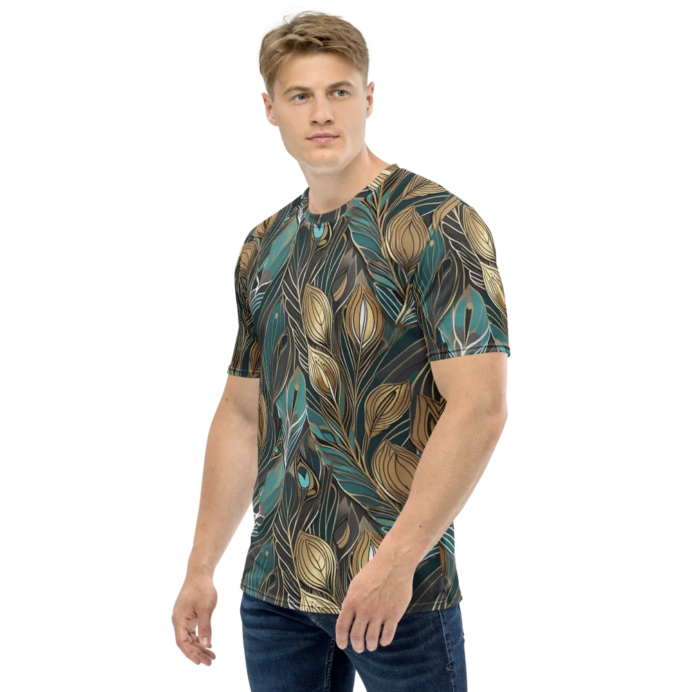 Mosaic Canopy on Men's Crew Neck T-Shirt — Left