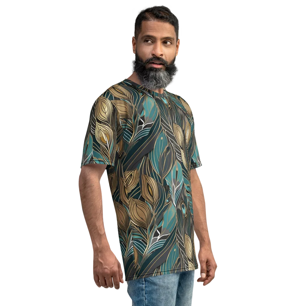 Mosaic Canopy on Men's Crew Neck T-Shirt — Right