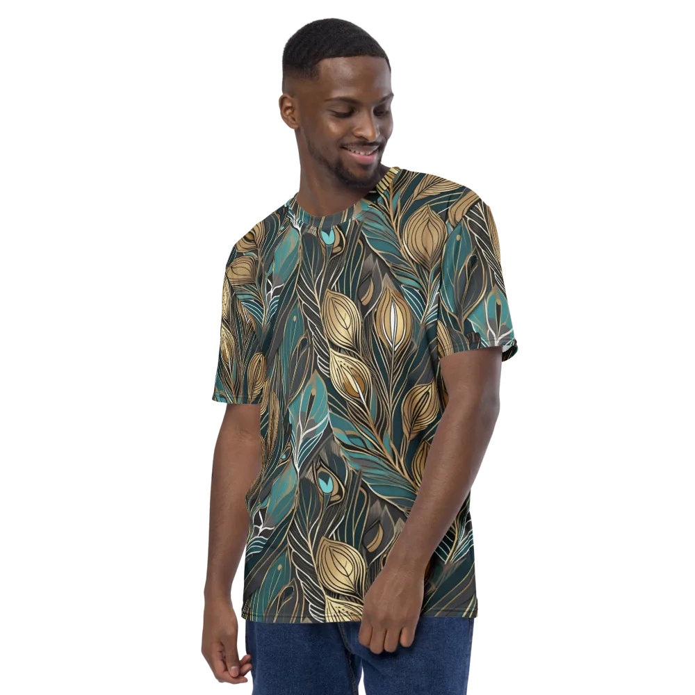 Mosaic Canopy on Men's Crew Neck T-Shirt — Left
