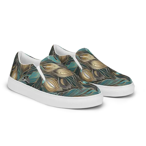 Mosaic Canopy on a Men's Slip-On Canvas Shoes
