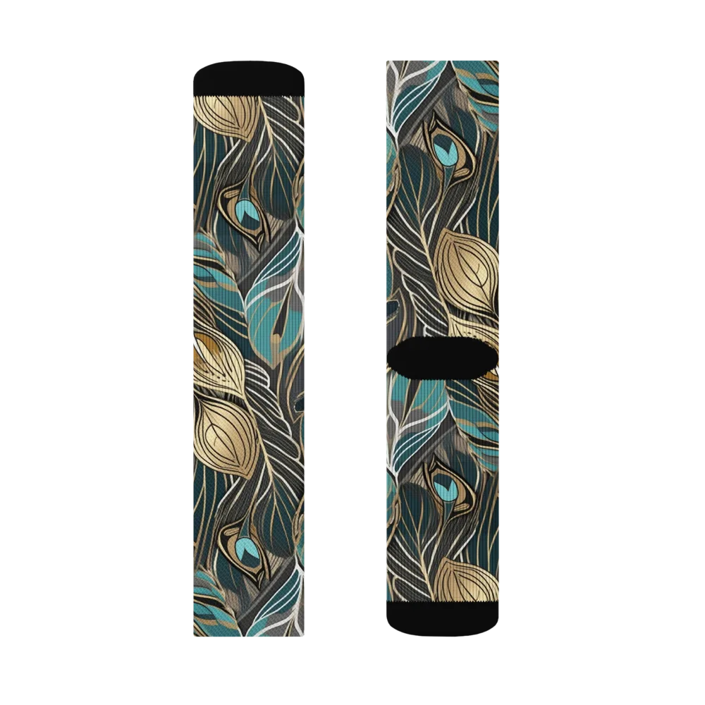 Mosaic Canopy on Socks — Right Sock