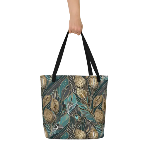 Mosaic Canopy on a Large Tote Bag W/ Pocket