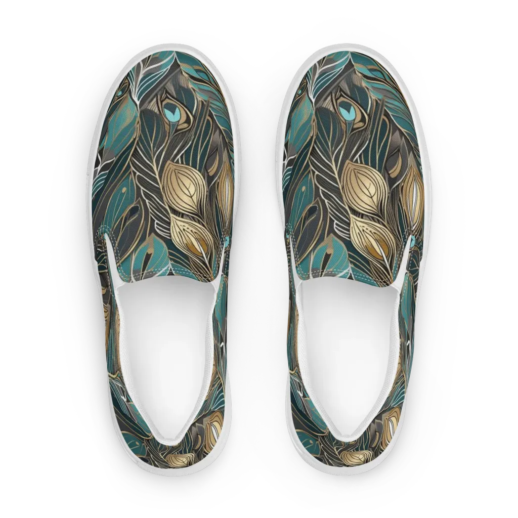 Mosaic Canopy on Women's Slip-On Canvas Shoes — Front