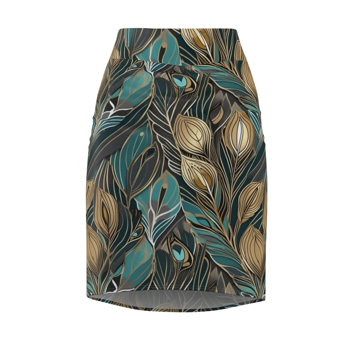 Mosaic Canopy on Pencil Skirt — Front