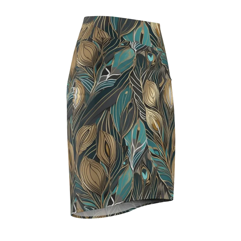 Mosaic Canopy on Pencil Skirt — Front Side