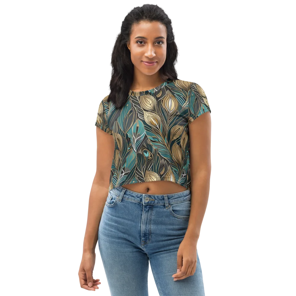 Mosaic Canopy on Crop Tee — Front
