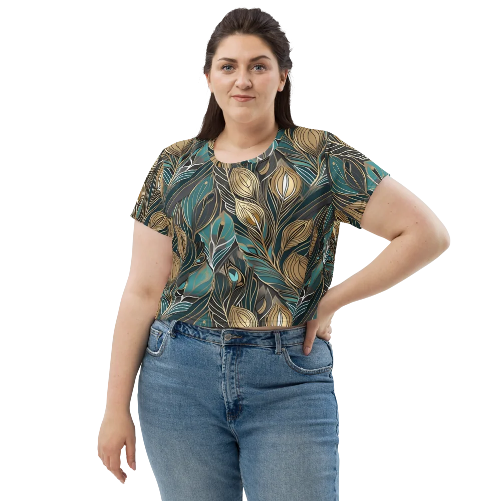 Mosaic Canopy on Crop Tee — Front
