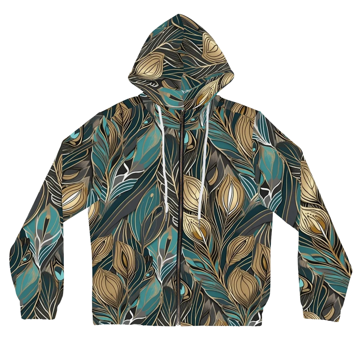 Mosaic Canopy on Women's Full-Zip Hoodie — Front