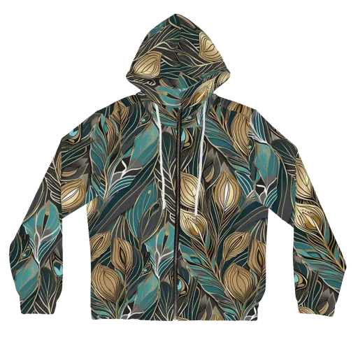Mosaic Canopy on a Women's Full-Zip Hoodie