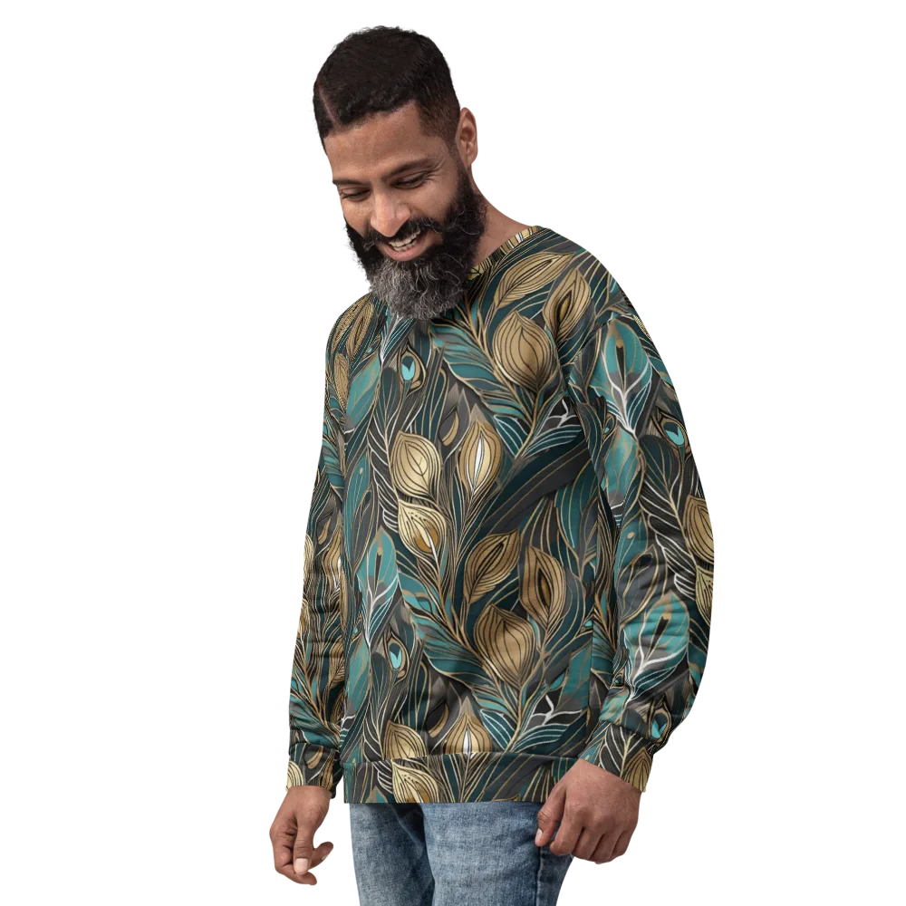 Mosaic Canopy on Sweatshirt — Left Front
