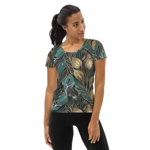 Mosaic Canopy on a Women's Athletic T-Shirt