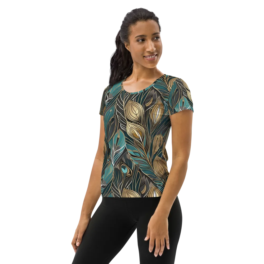 Mosaic Canopy on Women's Athletic T-Shirt — Left