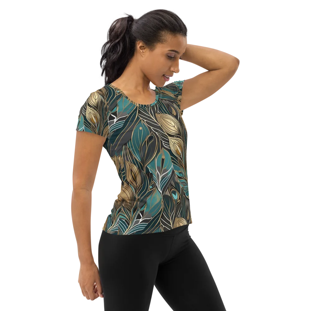 Mosaic Canopy on Women's Athletic T-Shirt — Right