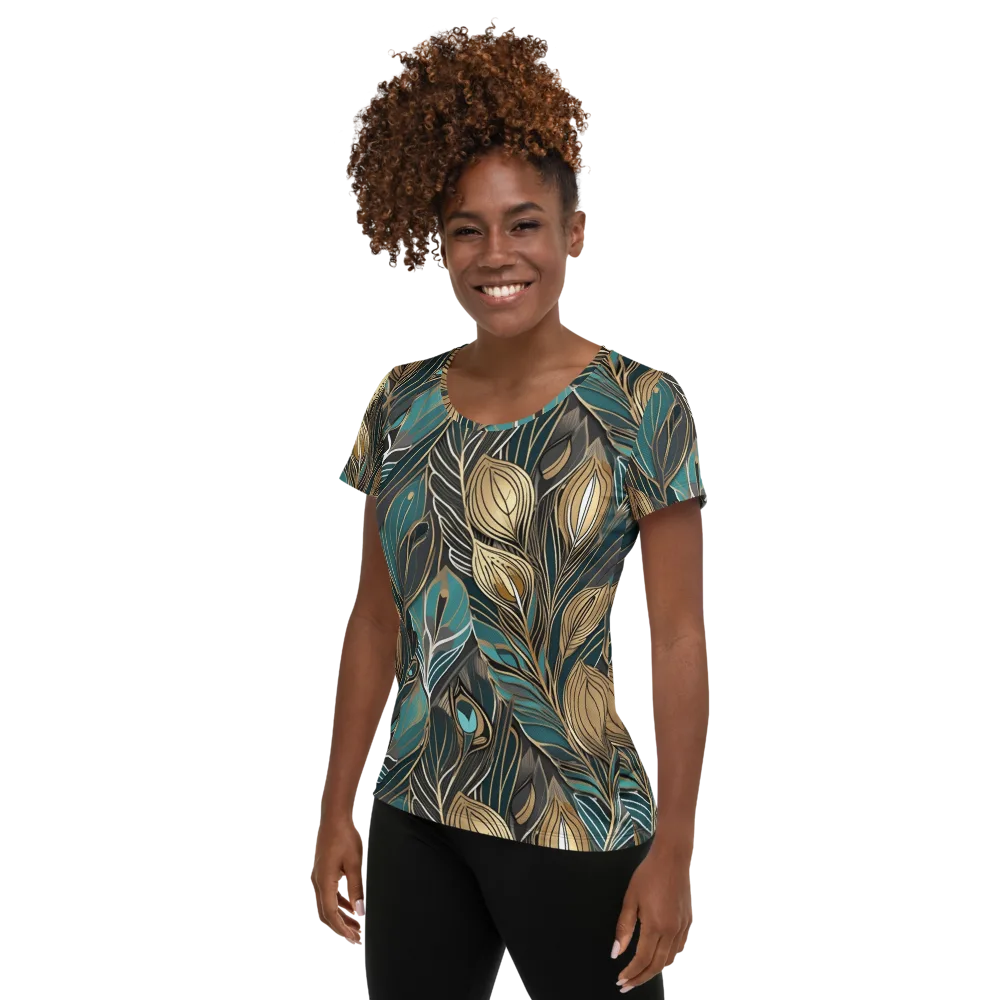 Mosaic Canopy on Women's Athletic T-Shirt — Left