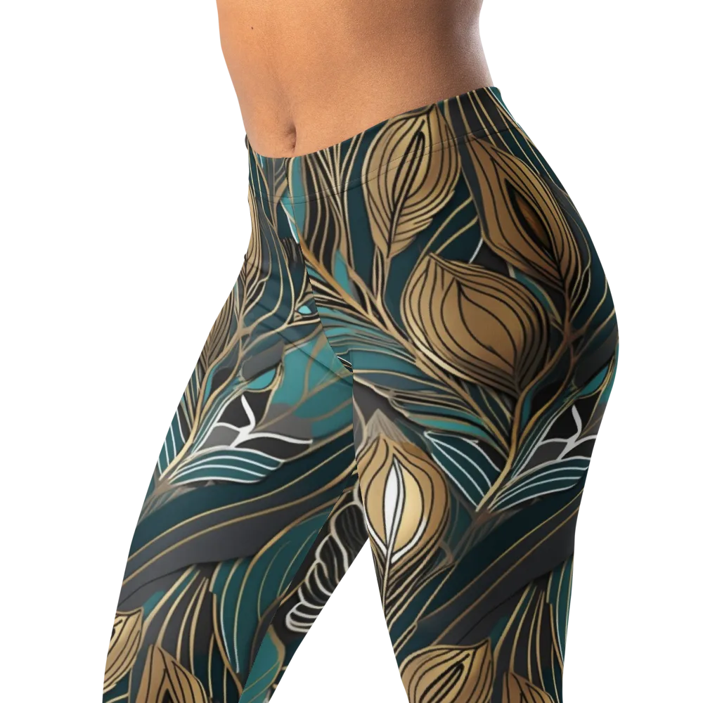 Mosaic Canopy on Leggings — Left Front