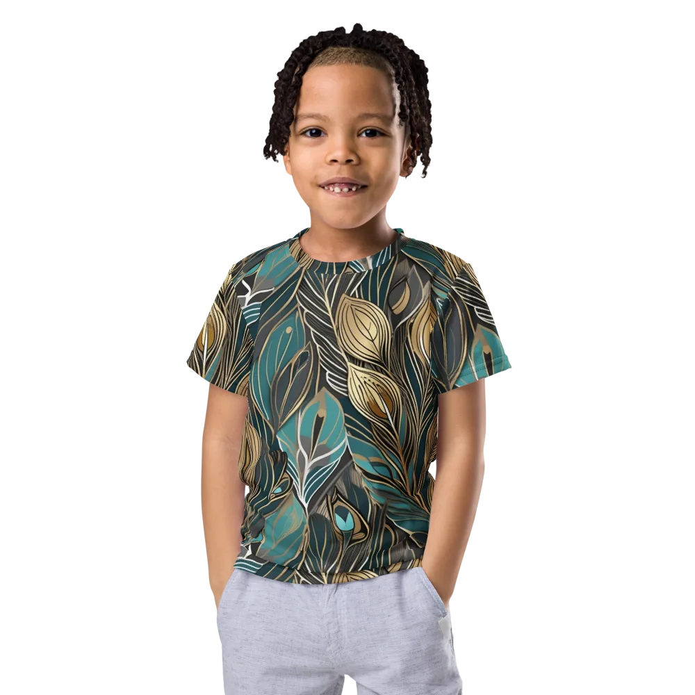 Mosaic Canopy on Kids Crew Neck T-Shirt — Front