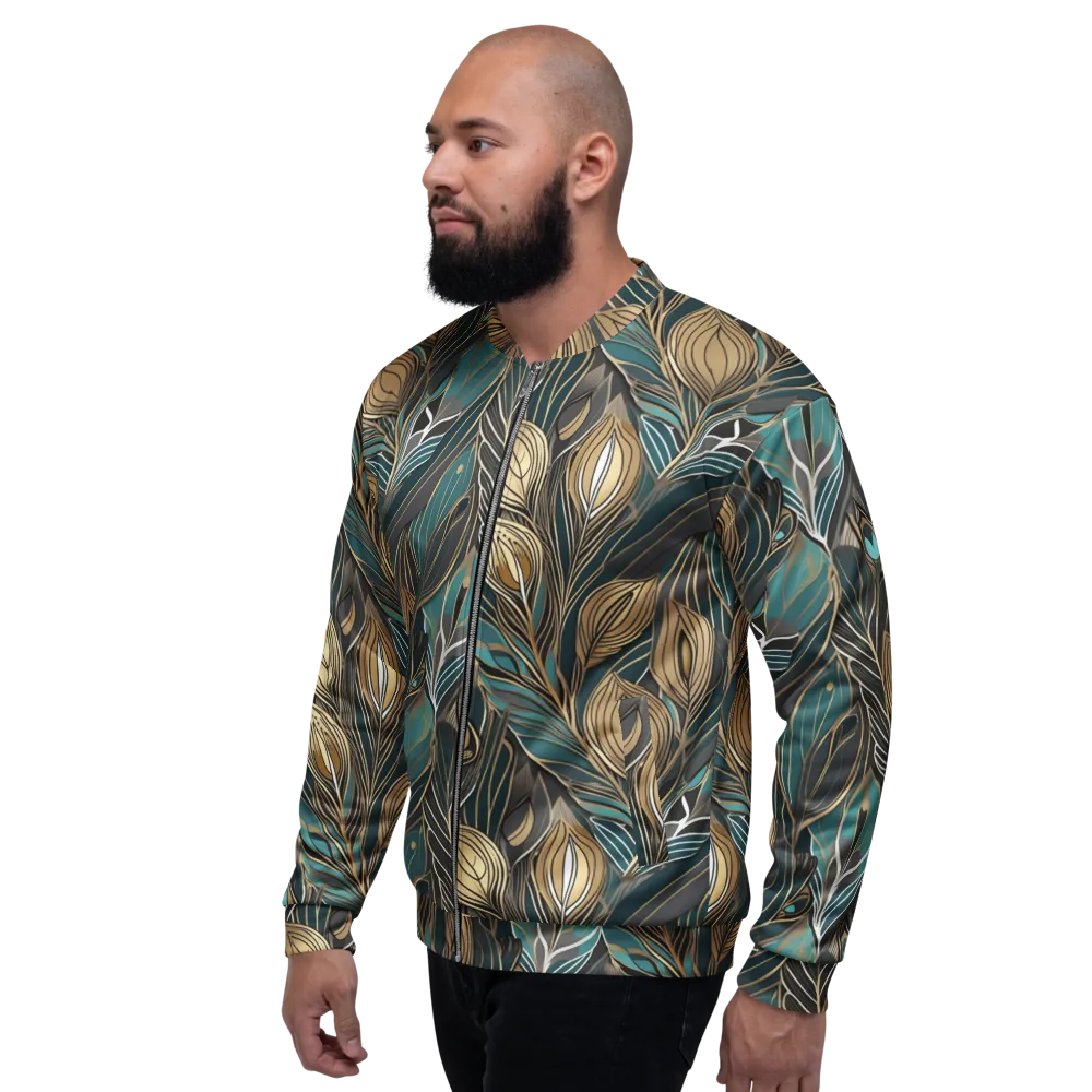 Mosaic Canopy on Bomber Jacket — Left