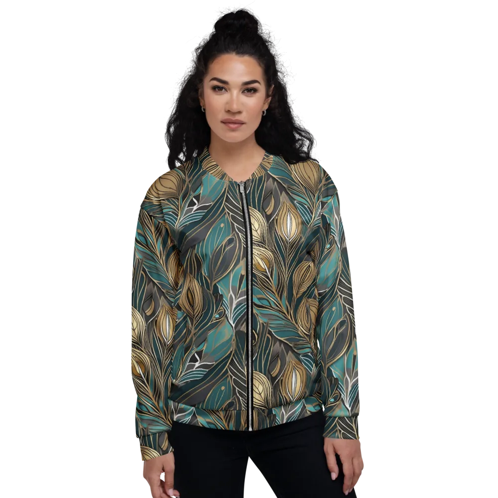 Mosaic Canopy on Bomber Jacket — Front