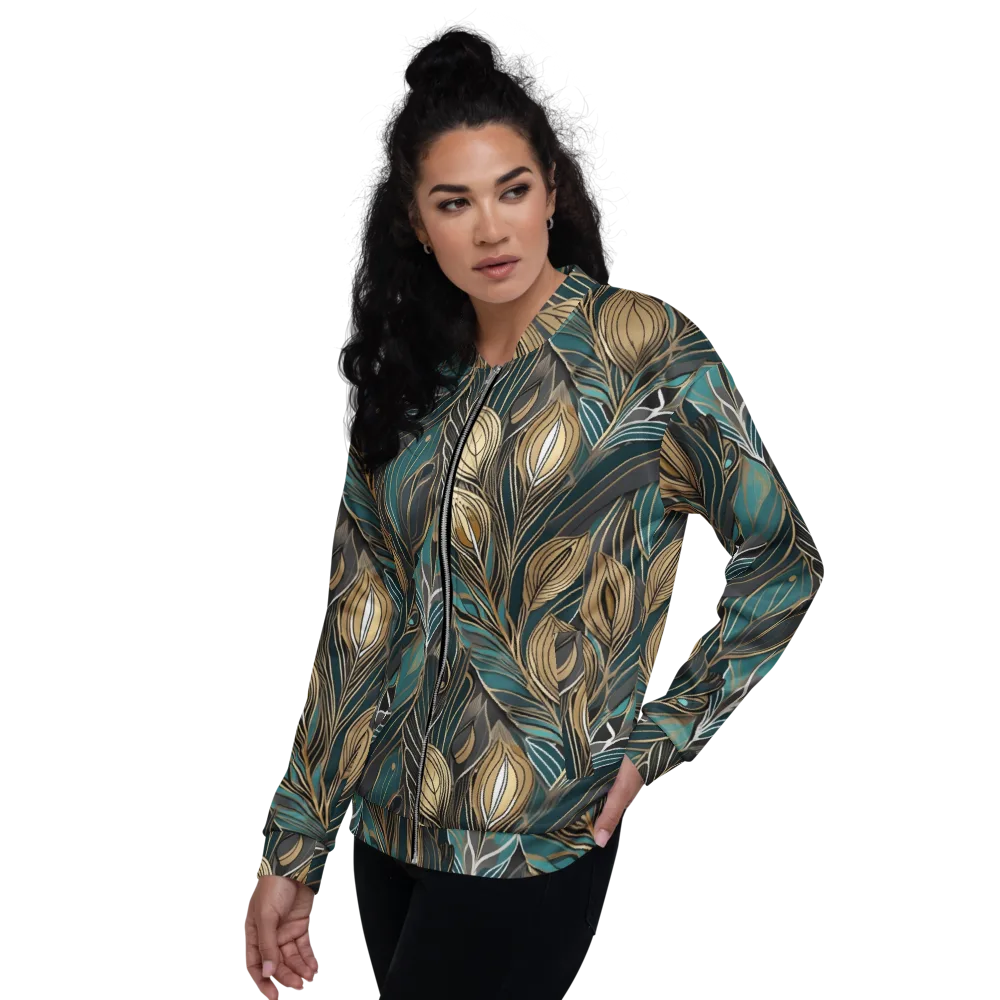 Mosaic Canopy on Bomber Jacket — Left