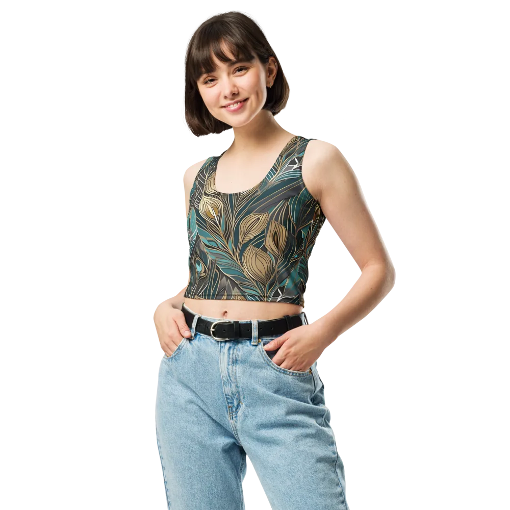 Mosaic Canopy on Crop Top — Front