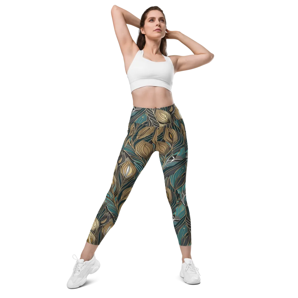Mosaic Canopy on Leggings with Pockets — Front