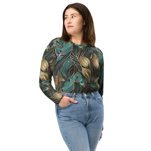 Mosaic Canopy on a Long Sleeve Crop Top