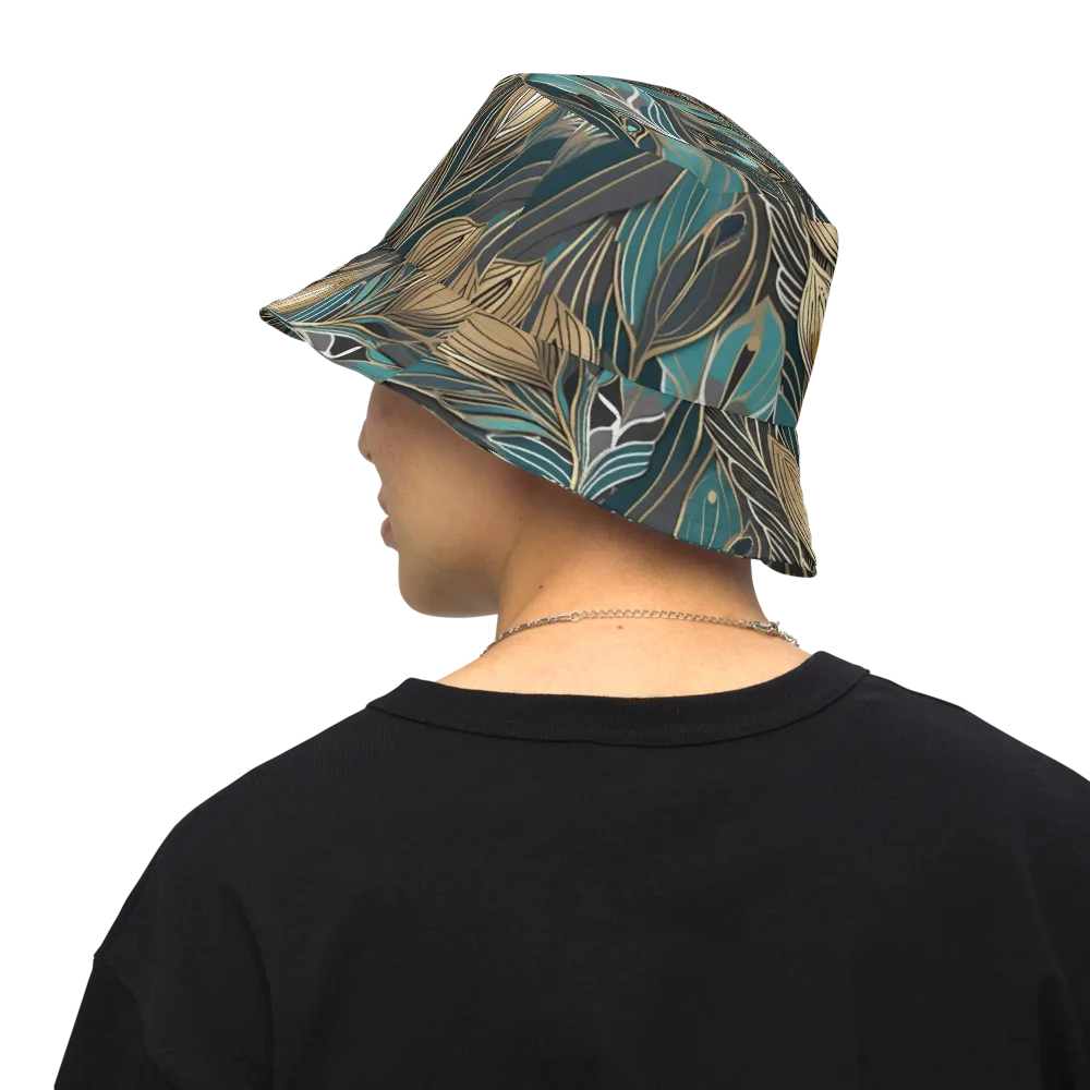 Mosaic Canopy on Reversible Bucket Hat — Back Inside