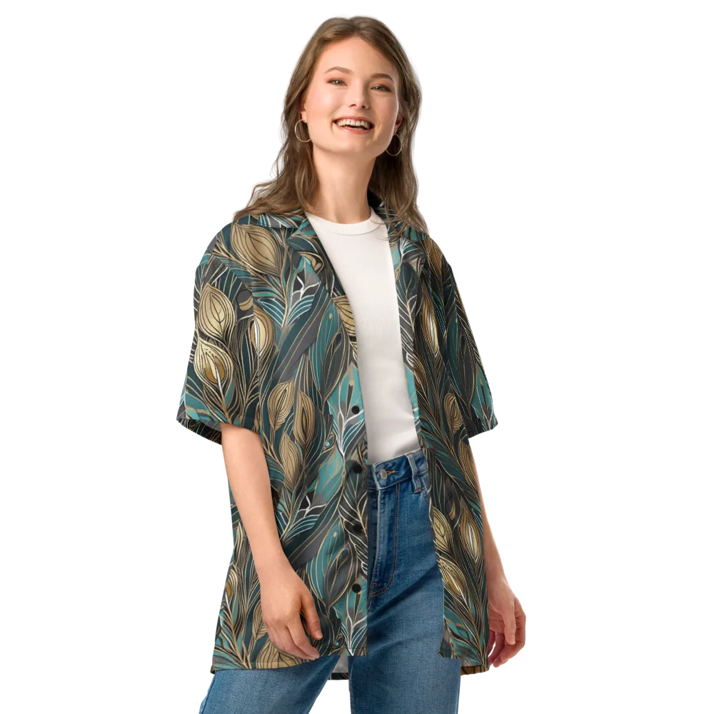 Mosaic Canopy on Button Shirt — Front