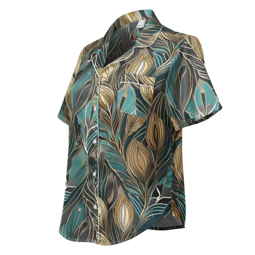 Mosaic Canopy on a Women's Short Sleeve Pajama Top