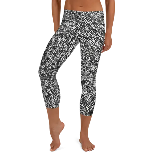 Ink Drift on a Capri Leggings
