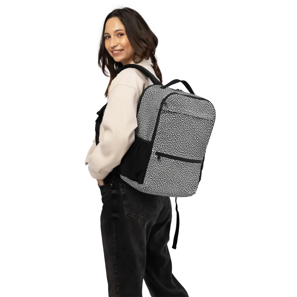 Ink Drift on Utility Backpack — Back