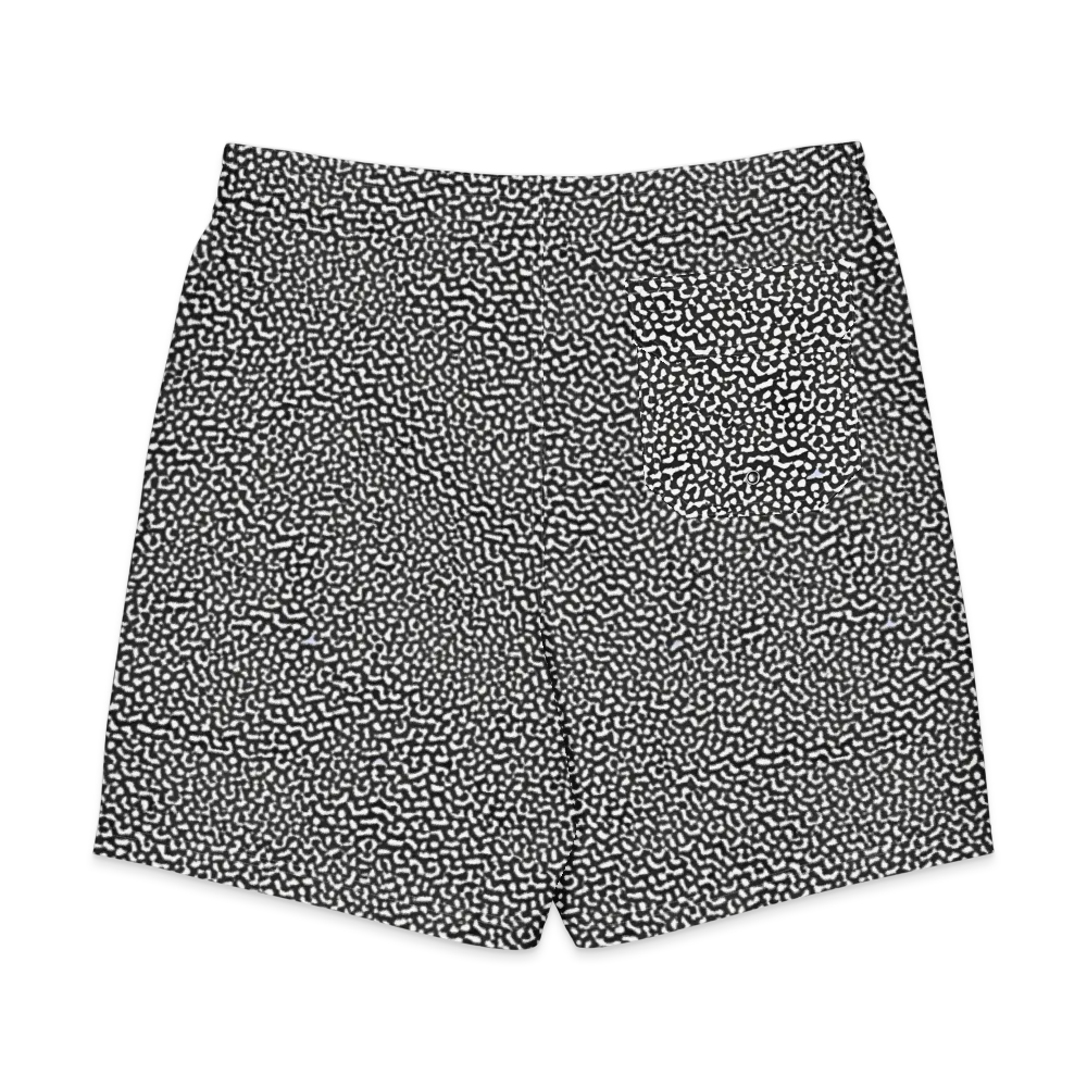 Ink Drift on Men's Board Shorts — Back