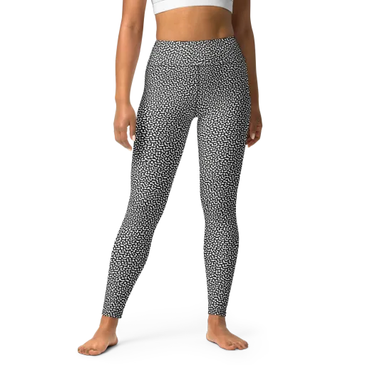 Ink Drift on a Yoga Leggings