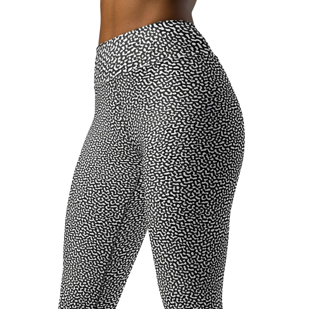 Ink Drift on Yoga Leggings — Left Front