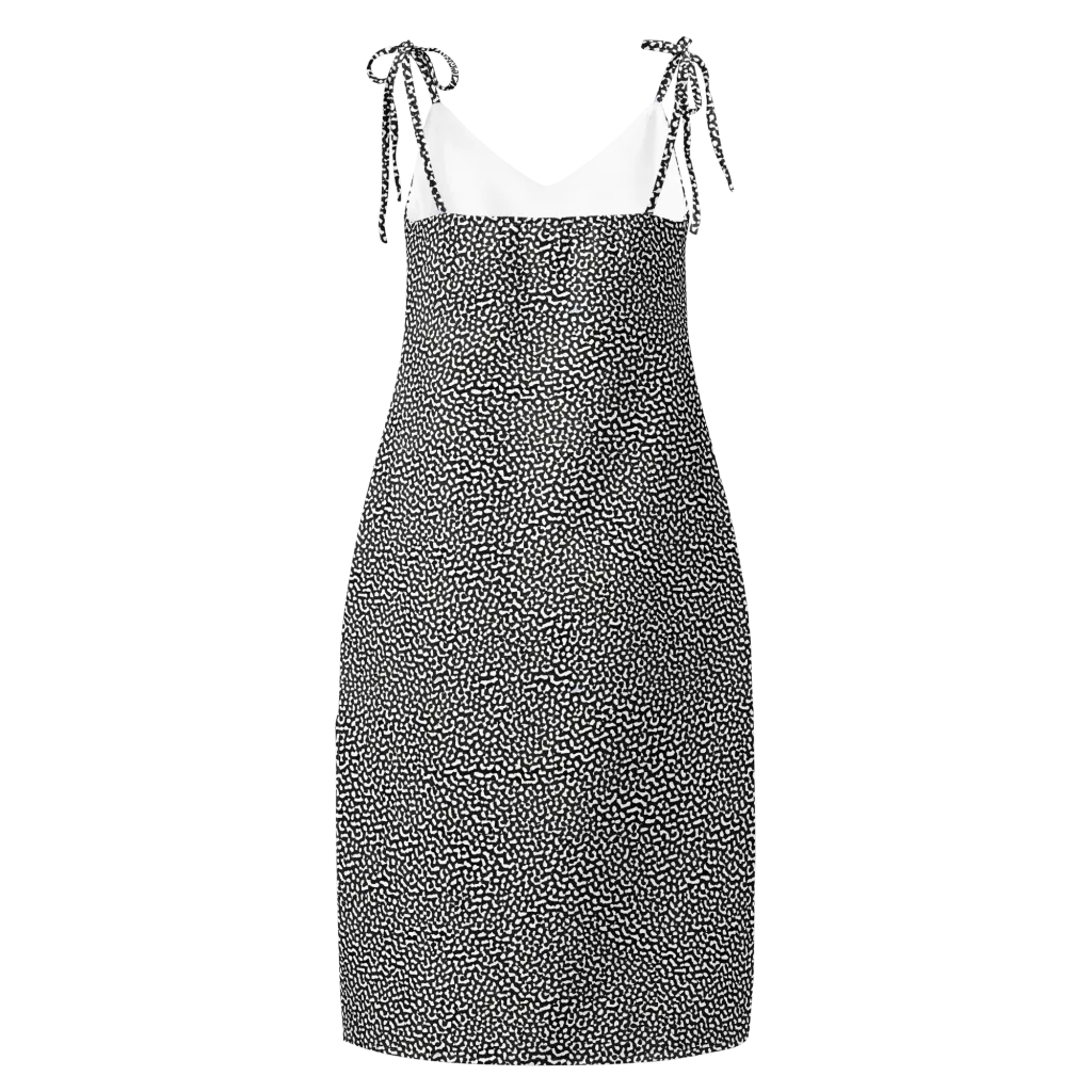 Ink Drift on Slip Dress — Back