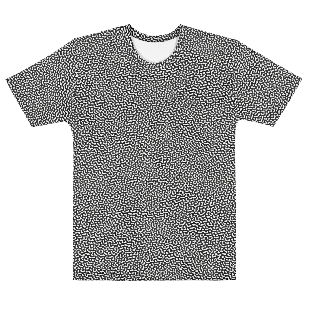 Ink Drift on Men's Cotton Crew Neck T-Shirt — Front