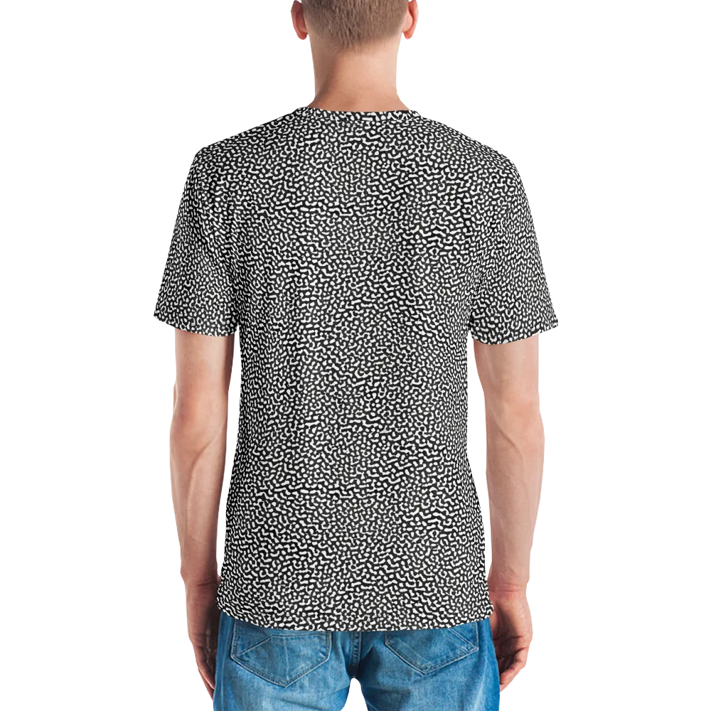 Ink Drift on Men's Crew Neck T-Shirt — Back
