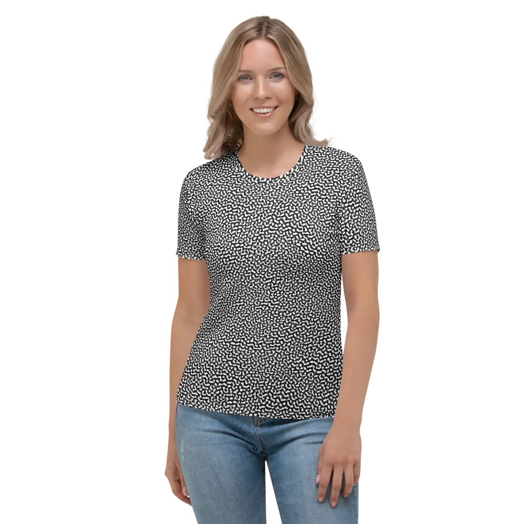 Ink Drift on Women's Crew Neck T-Shirt — Front