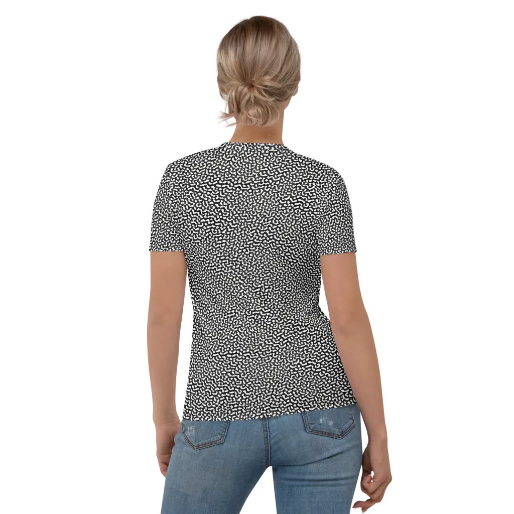 Ink Drift on Women's Crew Neck T-Shirt — Back